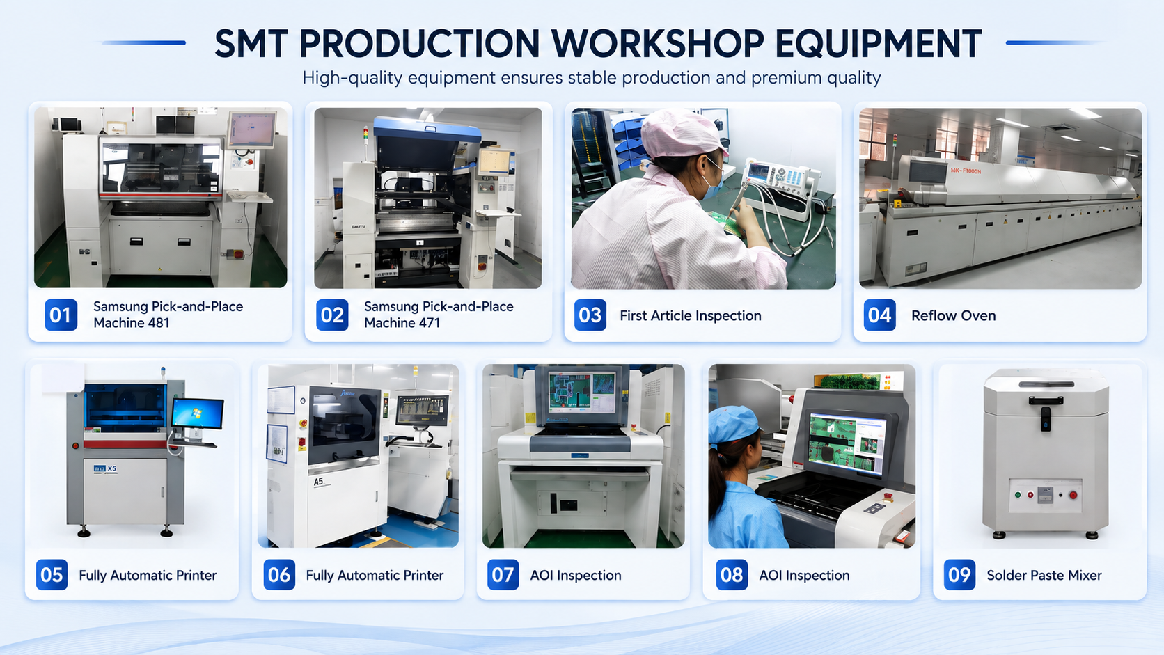 AMSHOV SMT production workshop equipment